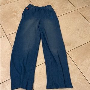 Aviator Nation lighting bolt wide leg sweatpants size large